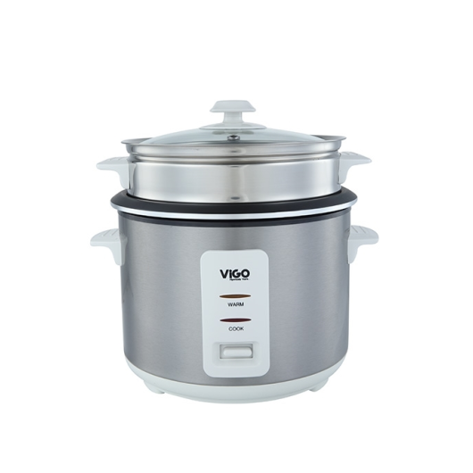 ViGO Rice Cooker VIGRC 40 07 Silver 1.8L Stainless Steel