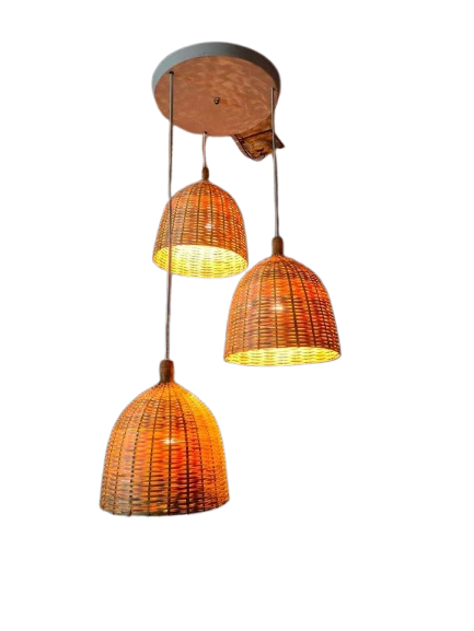 Bamboo Pendant Lampshade Hanging Ceiling Light