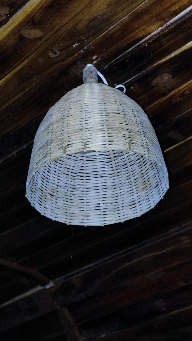 Bamboo Woven Bedroom Peer Pendant Light