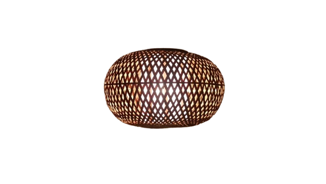 Bamboo celling lamp round shape